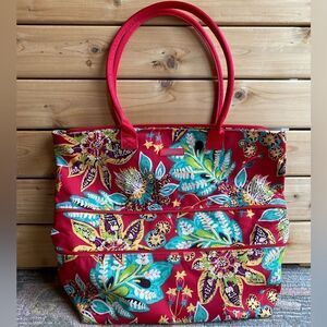 Vera Bradley Botanical Design Oversized Travel Bag